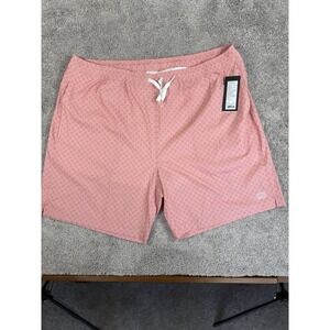 Rhône R&R Swim Trunks Men's 2XL Classic Fit Coral Geo Shorts NWT